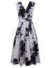 Alexander McQueen Chiaroscuro Floral-Printed Knot Sleeveless Dress