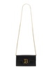 Balmain Logo-Plaque Foldover Top Crossbody Bag