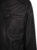 Hogan Zip-Up Leather Biker Jacket