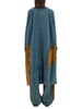 Uma Wang Faded Effect Denim Long Coat