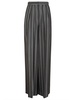 Alberta Ferretti Striped Pleated Trousers