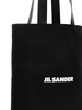 Jil Sander Logo Printed Medium Flat Shopper Bag