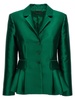 Alberta Ferretti Dart-Detailed Peplum Tailored Blazer