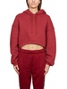 Alexander Wang Long Sleeved Drawstring Cropped Hoodie