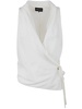 Giorgio Armani Side-Tie Fastened V-Neck Top