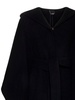 Pinko Fringed Knee-Length Hooded Coat