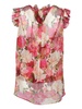 Zimmermann Flower Printed V-Neck Sheer Top