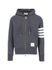 Thom Browne Classic Loopback 4-Bar Zip Hoodie