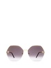 Cartier Panther Emblem Geometric Sunglasses