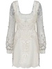 Elie Saab Sequin-Embellished Square Neck Mini Dress