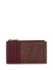 Etro Logo Embroidered Paisley Print Card Holder