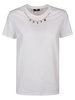 Elisabetta Franchi Logo Charm Crewneck T-Shirt