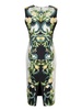 Roberto Cavalli Lemon-Printed Sleeveless Midi Dress