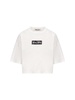 Miu Miu Logo-Detailed Cropped T-Shirt