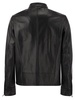 Hogan Zip-Up Leather Biker Jacket