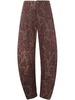 Uma Wang All-Over Patterned Wide Leg Pants