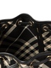 Burberry Checked Drawstring Mini Bucket Bag