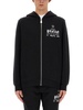 Philipp Plein Logo Printed Zipped Hoodie