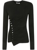 Paco Rabanne Ruched Detailed Asymmetric Top