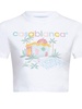 Casablanca Graphic Printed Cropped T-Shirt