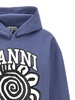 logo-print organic cotton hoodie