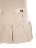 Elisabetta Franchi Bouclé Wool Miniskirt With Technical Sail Cloth Pockets