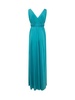 P.A.R.O.S.H. V-Neck Gathered Sleeveless Gown