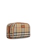 Burberry Checked Logo Patch Zipped Clutch Bag