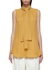 Max Mara Pussy-Bow Sleeveless Top