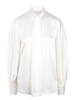 Alberta Ferretti Puff Sleeved Satin Blouse