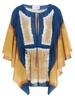 Alberta Ferretti Wide Sleeve Tie-Dye Tunic Dress