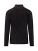 Emporio Armani Micro Eagle Embroidered Long-Sleeved Polo Shirt