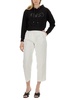 Michael Michael Kors Empire Logo Drawstring Cropped Hoodie