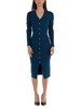 Lanvin V-Neck Long-Sleeved Midi Dress