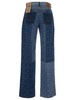 Marine Serre Patchwork-Designed Straight-Leg Jeans