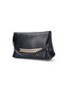 Victoria Beckham Chain-Detailed Foldover Top Shoulder Bag