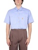 Gucci Bear Motif Embroidered Short-Sleeved Shirt