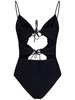 Nensi Dojaka Ring-Embellished Rear Tie Fastened Swimsuit