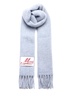 Marni Logo Patch Fringed-Edge Scarf