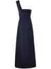 Alberta Ferretti Mikado One-Shoulder Midi Dress