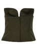 Max Mara Cacao Strapless Bustier