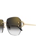 Cartier Geometric Frame Sunglasses