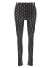 Elisabetta Franchi Logo Printed Stretch Leggings