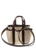 Max Mara Gardenca Basxs Giardiniera Mini Canvas And Leather Tote Bag