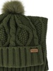 Barbour Logo Patch Beanie And Scarf Set