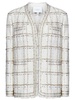 Giambattista Valli Check-Pattern Sequinned Tweed Jacket