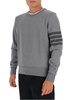 Thom Browne 4-Bar Striped Crewneck Sweatshirt