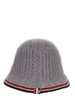 Thom Browne Cable-Pointelle Knitted Bucket Hat