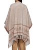 Max Mara Logo Detailed Fringed Cape