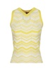 Missoni Zig-Zag Pattern V-Neck Knitted Vest